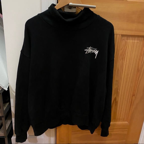 Stussy Tops - Stüssy Black Turtleneck Sweatshirt